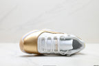 Air Jordan 11 Retro White and Metallic Gold Unisex Sneakers Style 05 detail view 1