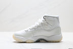 Air Jordan 11 Retro Triple White Unisex Sneakers Style 07 detail view 2