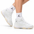 Air Jordan 11 Retro Triple White Unisex Sneakers Style 07 on-foot main image