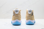 Air Jordan 11 Retro Tan and University Blue Unisex Sneakers Style 08 detail view 5