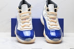 Air Jordan 11 Retro White Navy and Red Unisex Sneakers Style 10 detail view 6