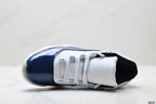 Air Jordan 11 Retro White and Midnight Navy Unisex Sneakers Style 11 detail view 1