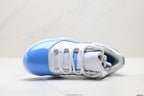 Air Jordan 11 Retro White and University Blue Unisex Sneakers Style 12 detail view 1