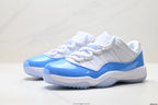 Air Jordan 11 Retro White and University Blue Unisex Sneakers Style 12 detail view 3