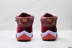 Air Jordan 11 Retro Burgundy and Gold Unisex Sneakers Style 14 detail view 5