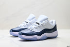 Air Jordan 11 Retro White Navy and Icy Blue Unisex Sneakers Style 15 detail view 3