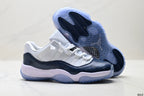 Air Jordan 11 Retro White Navy and Icy Blue Unisex Sneakers Style 15 detail view 4