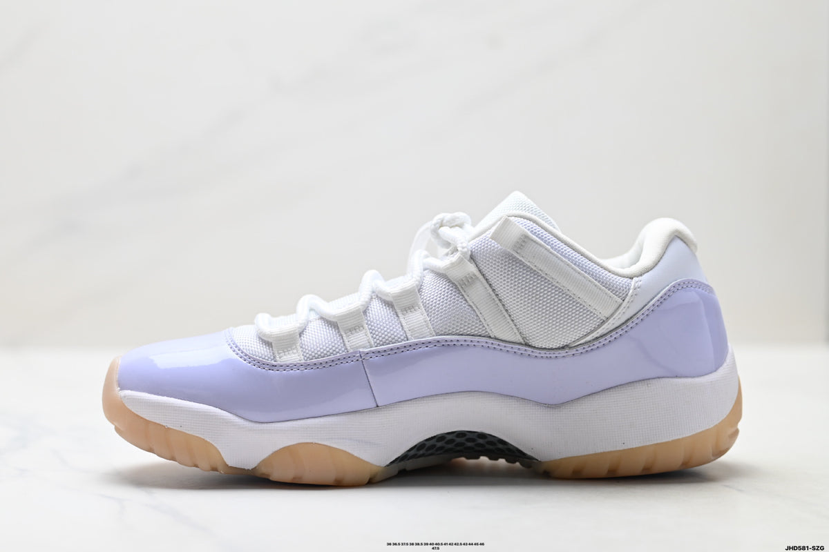 Air Jordan 11 Retro White Lavender and Gum Unisex Sneakers Style 17 detail view 2