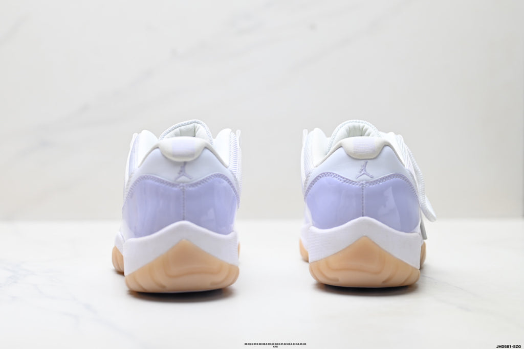 Air Jordan 11 Retro White Lavender and Gum Unisex Sneakers Style 17 detail view 5
