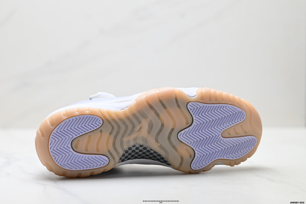 Air Jordan 11 Retro White Lavender and Gum Unisex Sneakers Style 17 detail view 8
