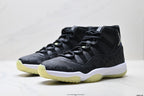 Air Jordan 11 Retro Black and Volt Unisex Sneakers Style 19 detail view 3