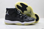 Air Jordan 11 Retro Black and Volt Unisex Sneakers Style 19 detail view 4
