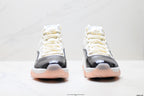 Air Jordan 11 Retro White Black and Pink Unisex Sneakers Style 21 detail view 6