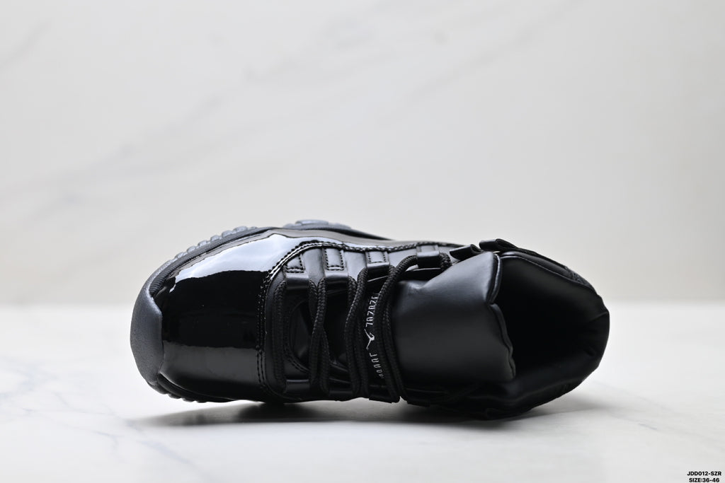 Air Jordan 11 Retro Triple Black Unisex Sneakers Style 22 detail view 1