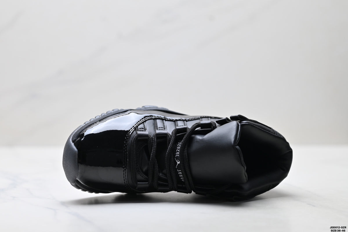 Air Jordan 11 Retro Triple Black Unisex Sneakers Style 22 detail view 1