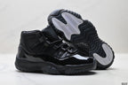 Air Jordan 11 Retro Triple Black Unisex Sneakers Style 22 detail view 4