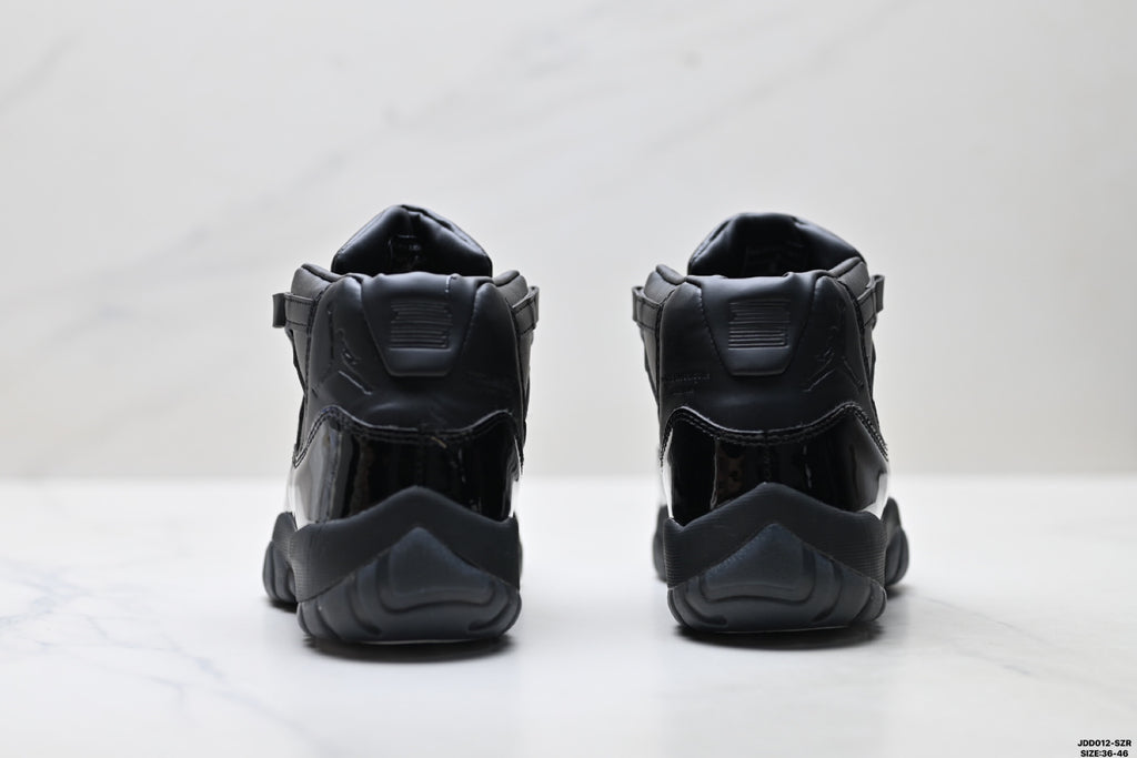 Air Jordan 11 Retro Triple Black Unisex Sneakers Style 22 detail view 5