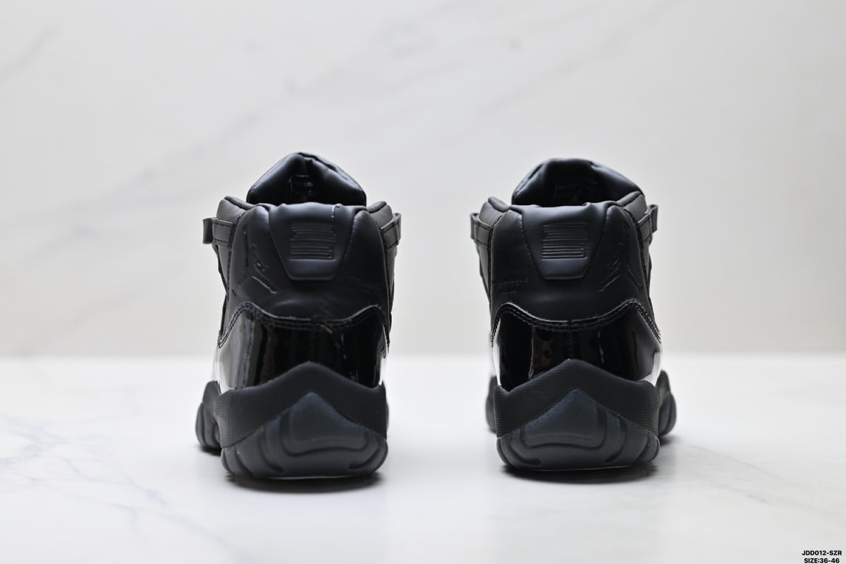 Air Jordan 11 Retro Triple Black Unisex Sneakers Style 22 detail view 5