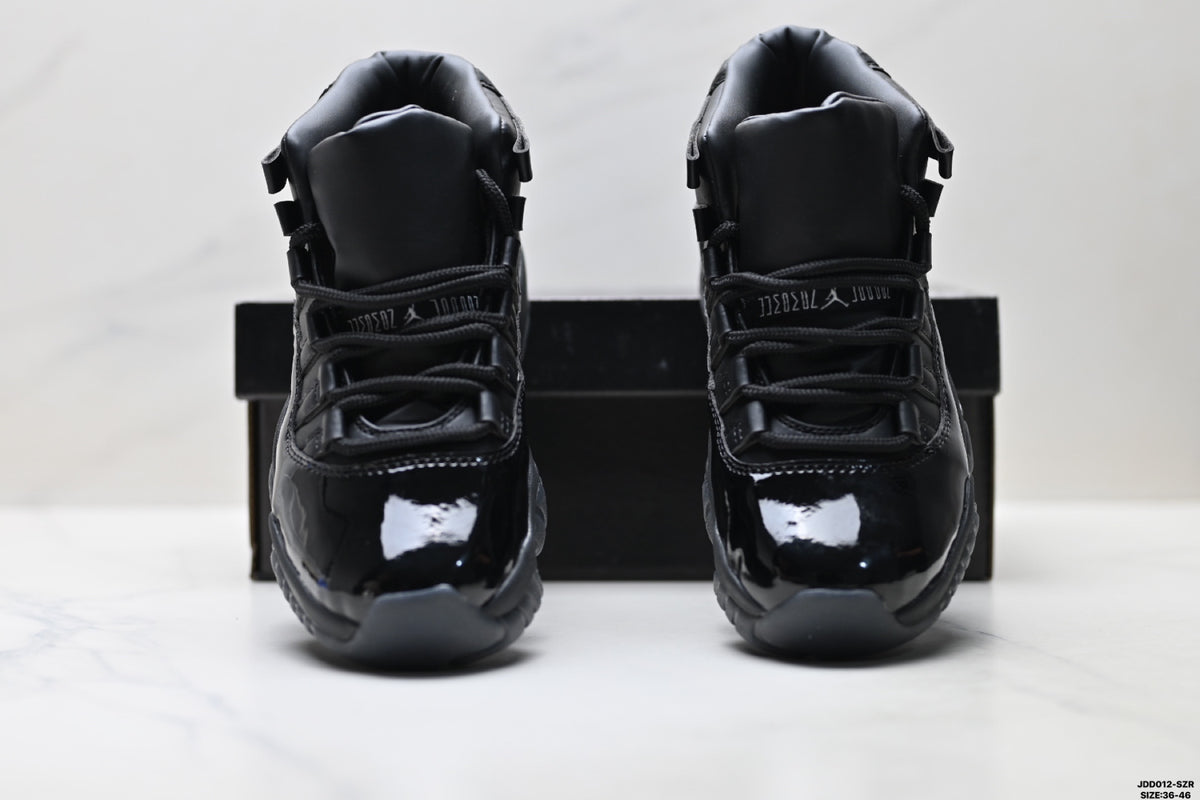 Air Jordan 11 Retro Triple Black Unisex Sneakers Style 22 detail view 6