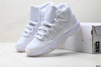 Air Jordan 11 Retro White and Lavender Unisex Sneakers Style 23 detail view 7