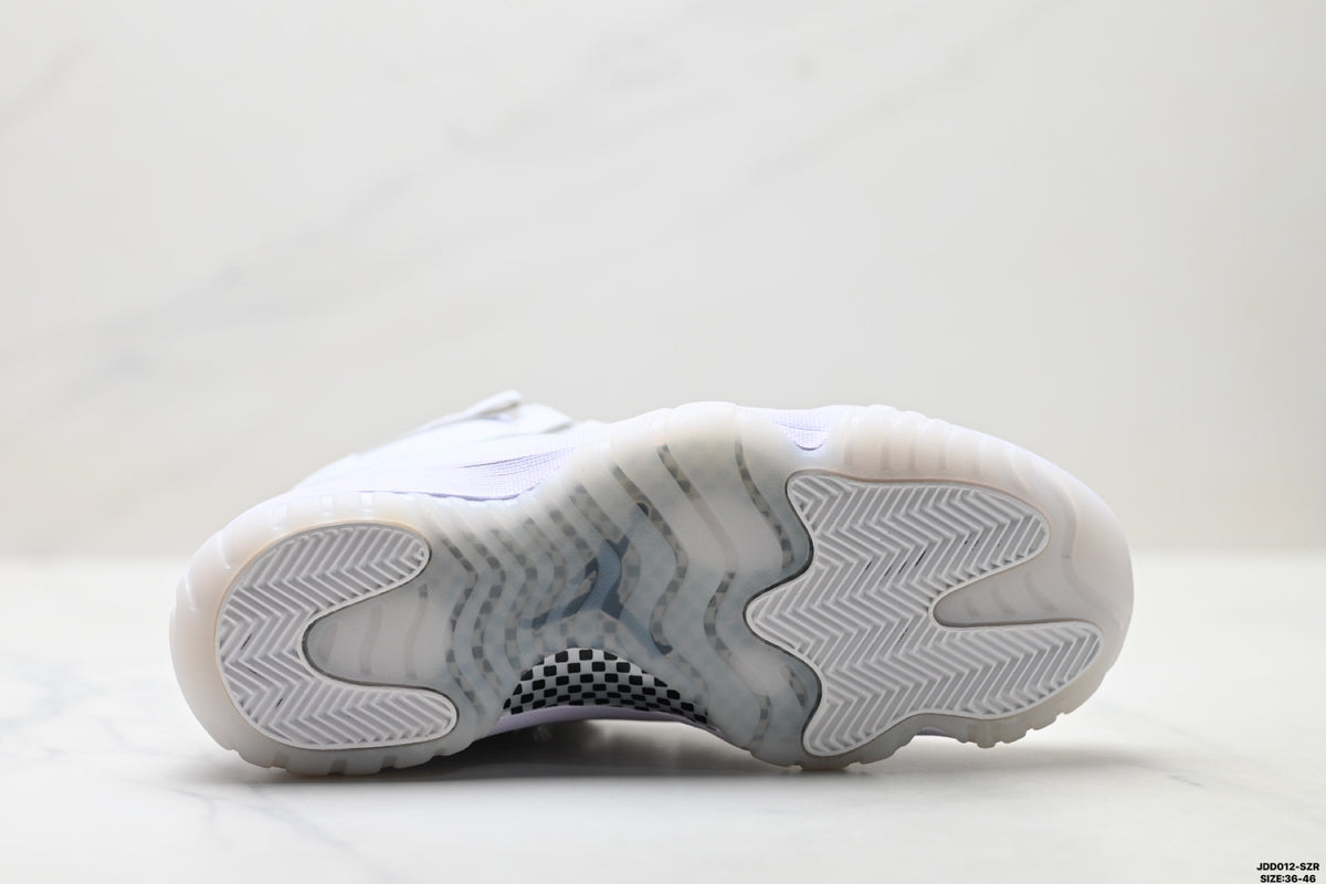 Air Jordan 11 Retro White and Lavender Unisex Sneakers Style 23 detail view 8