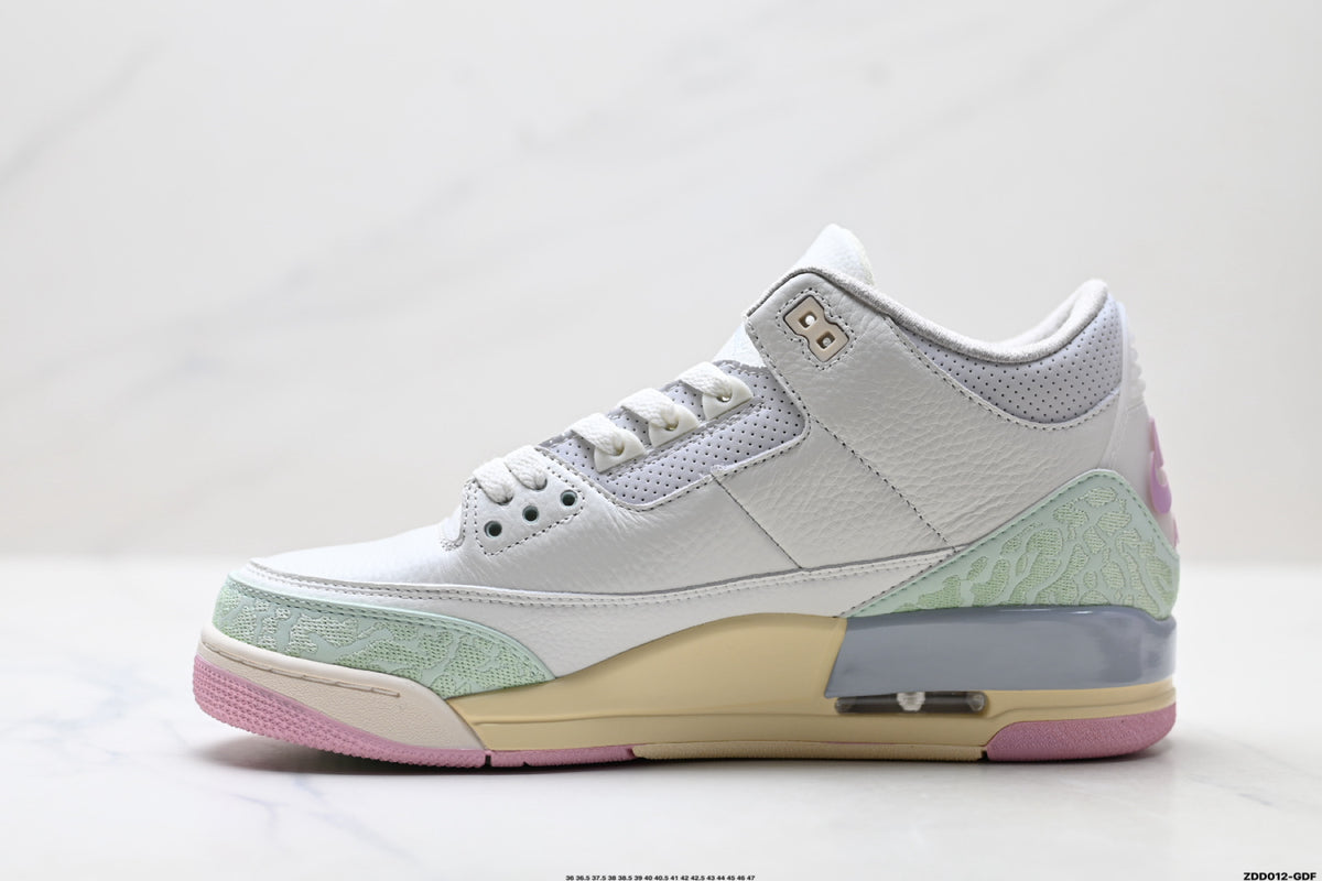 Air Jordan 3 Retro White Mint Pastel sneakers detail view 3