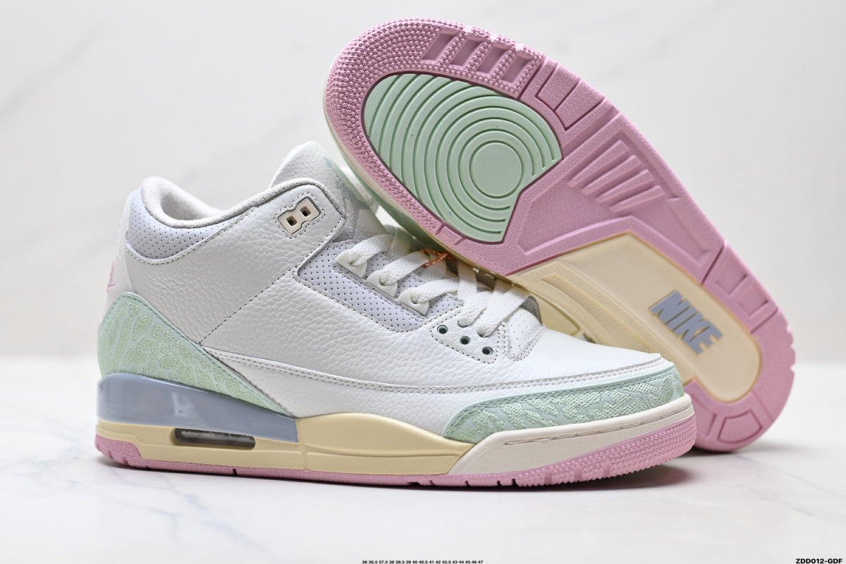 Air Jordan 3 Retro White Mint Pastel sneakers detail view 5