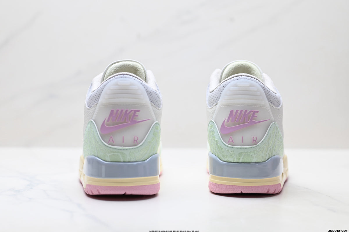 Air Jordan 3 Retro White Mint Pastel sneakers detail view 6