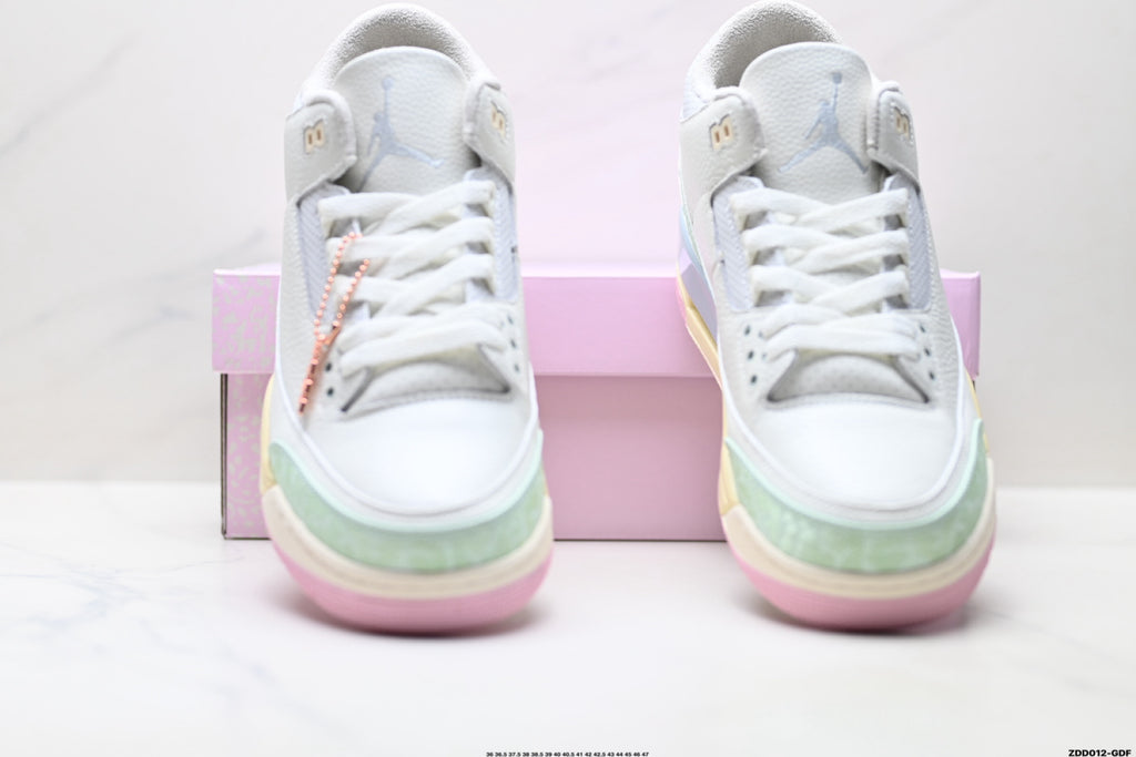Air Jordan 3 Retro White Mint Pastel sneakers detail view 7