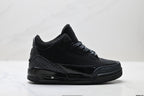 Air Jordan 3 Retro Triple Black sneakers detail view 1