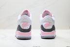 Air Jordan 3 Retro White Grey Pink sneakers detail view 6