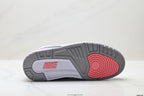 Air Jordan 3 Retro White Grey Pink sneakers detail view 8