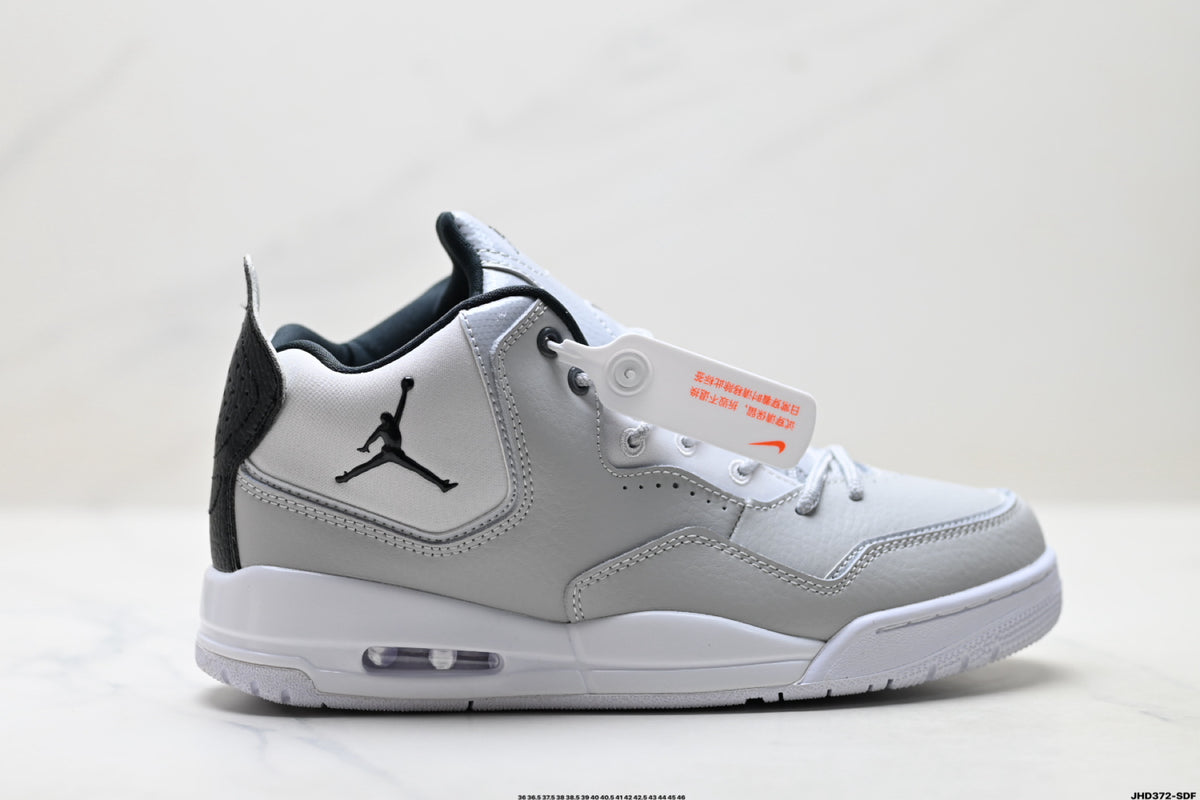 Air Jordan 3 Retro White Light Grey sneakers detail view 1