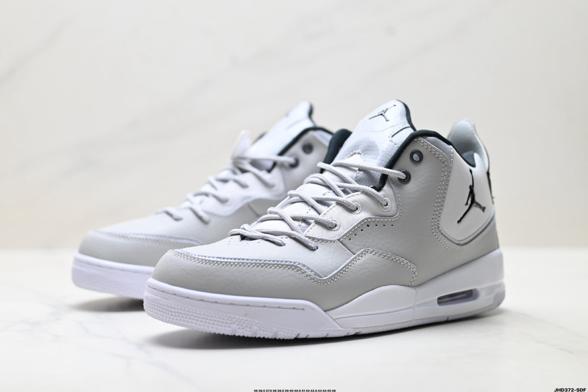 Air Jordan 3 Retro White Light Grey sneakers detail view 4