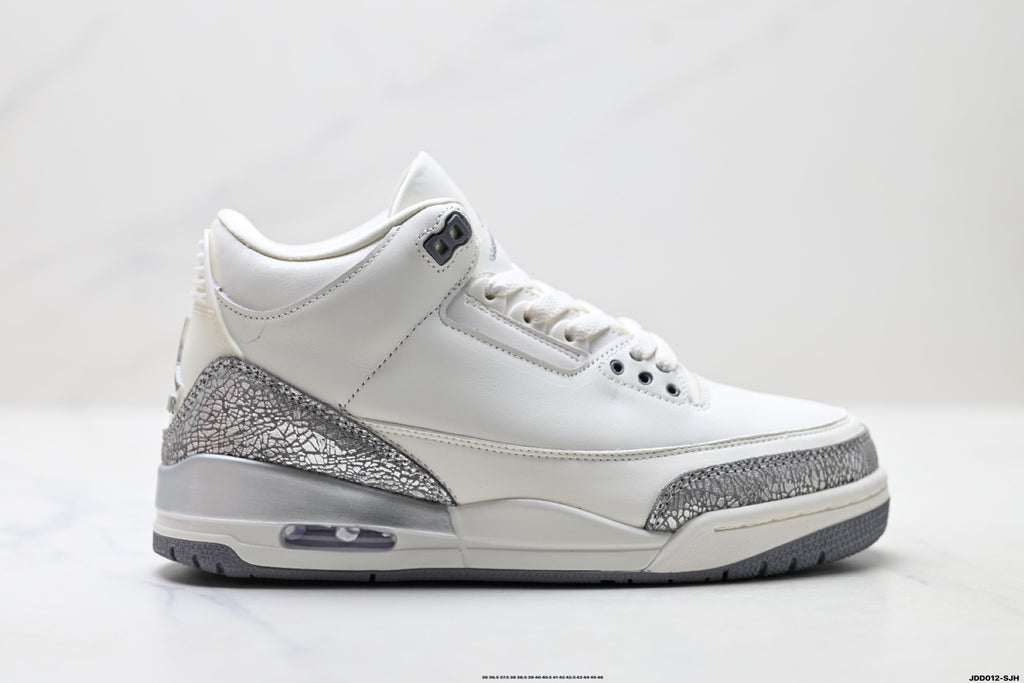 Air Jordan 3 Retro White Sail Cement sneakers detail view 1
