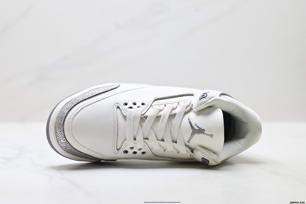 Air Jordan 3 Retro White Sail Cement sneakers detail view 2