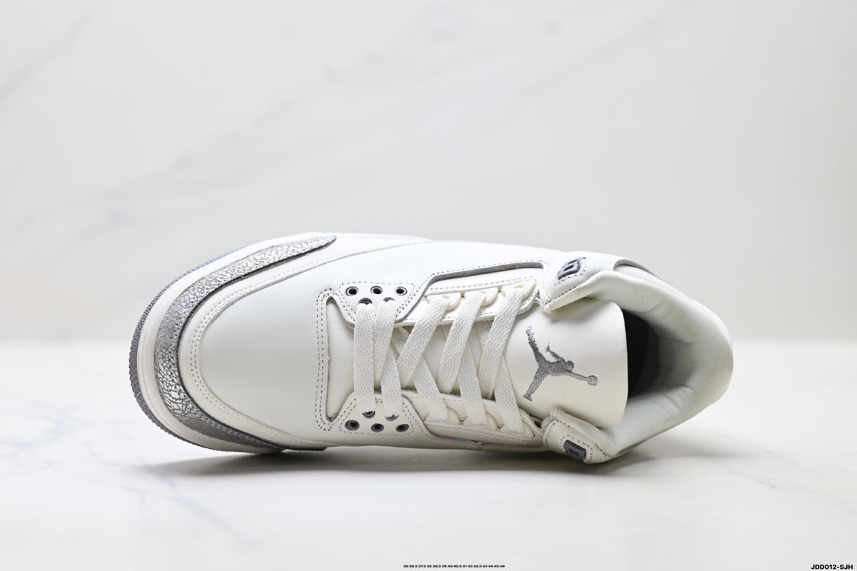 Air Jordan 3 Retro White Sail Cement sneakers detail view 2