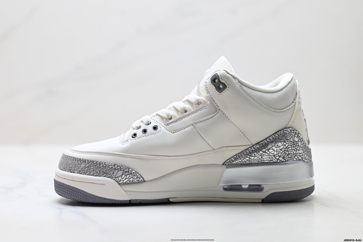 Air Jordan 3 Retro White Sail Cement sneakers detail view 3