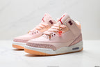 Air Jordan 3 Retro Pink White Gum sneakers detail view 4