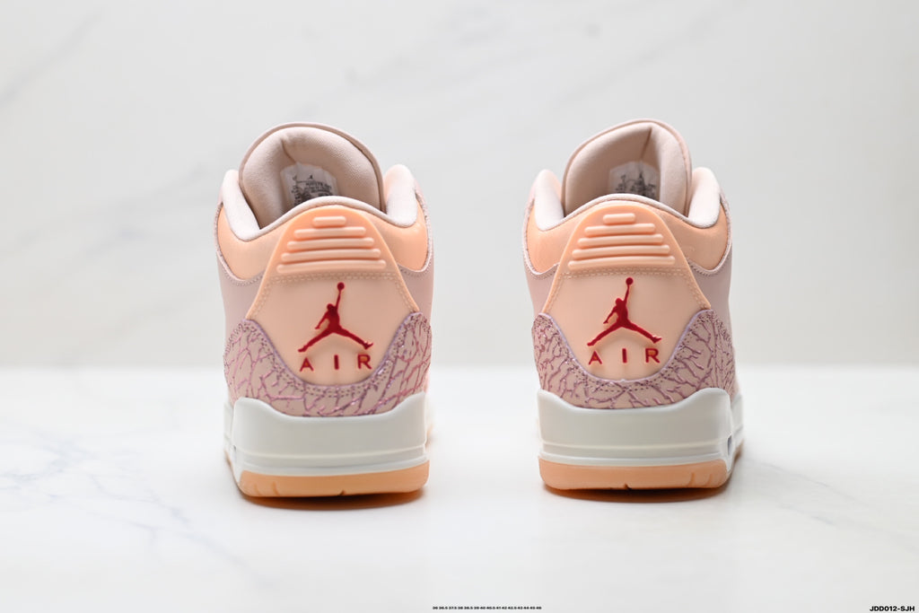 Air Jordan 3 Retro Pink White Gum sneakers detail view 6