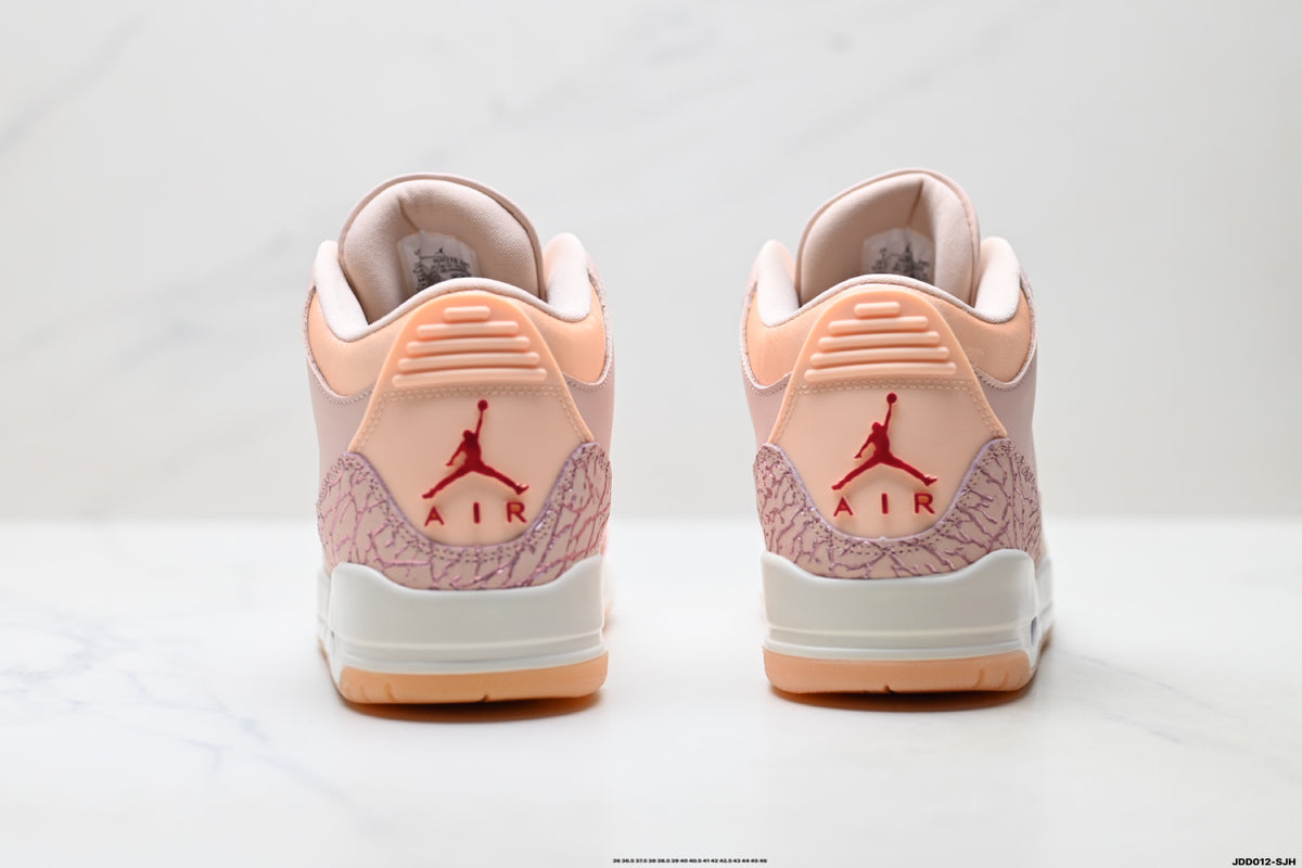 Air Jordan 3 Retro Pink White Gum sneakers detail view 6
