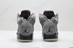 Air Jordan 5 Retro Wolf Grey Black Sneakers detail view 6
