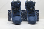 Air Jordan 5 Retro Navy Blue White Sneakers detail view 7