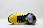 Air Jordan 5 Retro University Gold Black Sneakers detail view 2