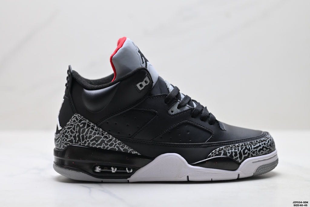 Air Jordan 5 Retro Black Cement Grey Sneakers detail view 1