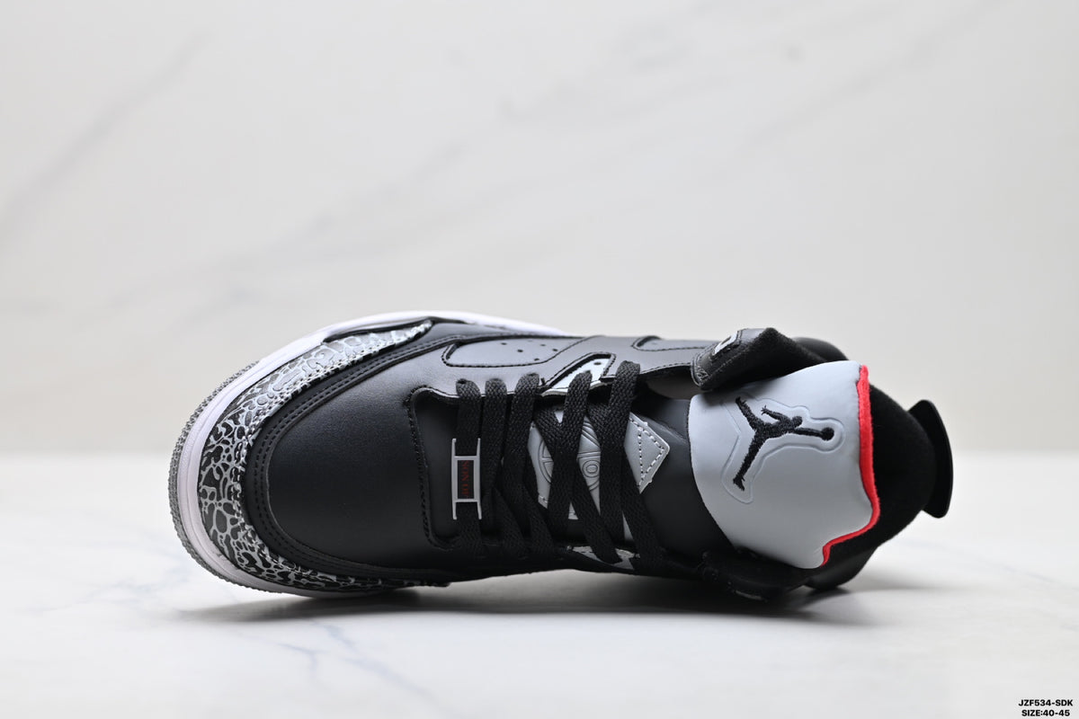 Air Jordan 5 Retro Black Cement Grey Sneakers detail view 2