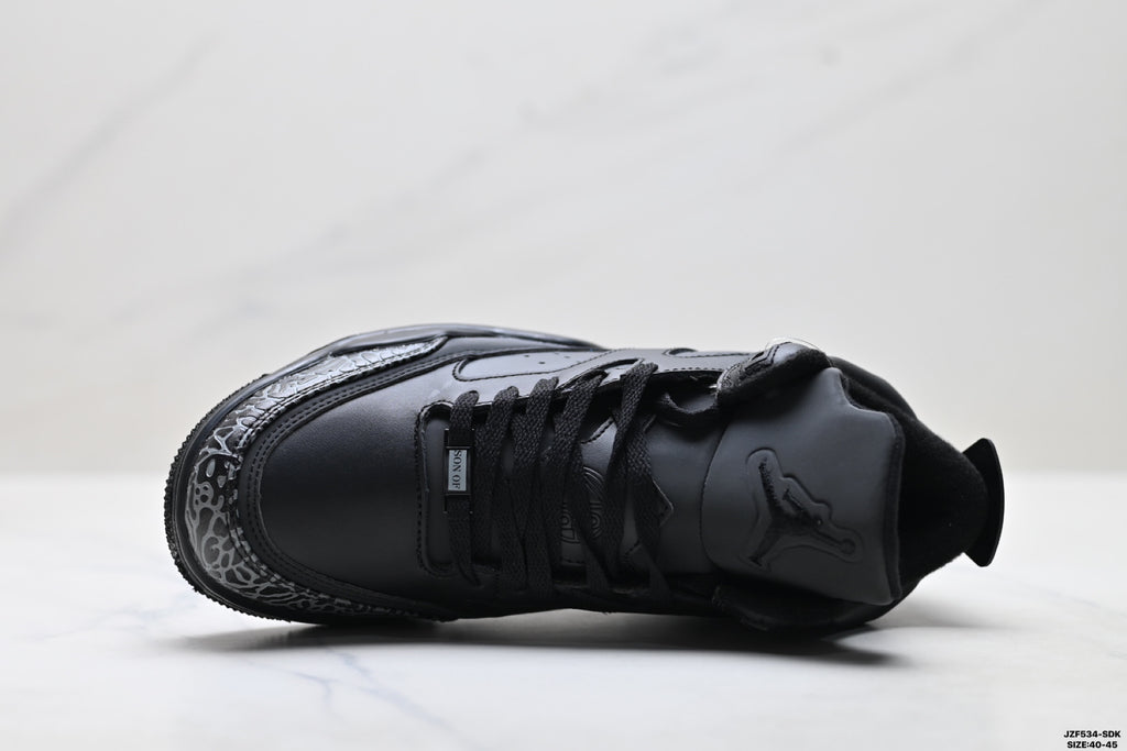 Air Jordan 5 Retro Triple Black Cement Sneakers detail view 2