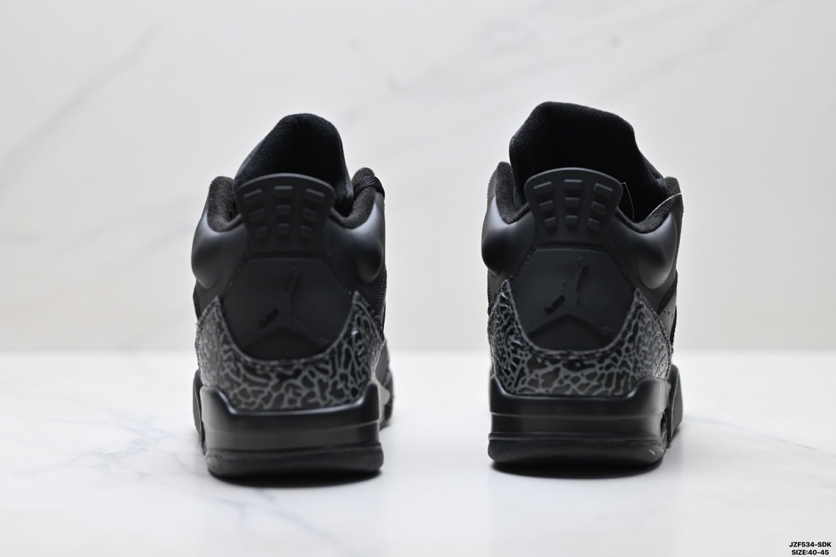 Air Jordan 5 Retro Triple Black Cement Sneakers detail view 6
