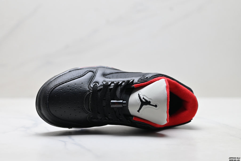Air Jordan 5 Low Black Fire Red Sneakers detail view 2