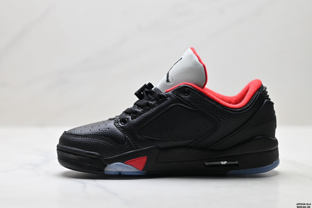 Air Jordan 5 Low Black Fire Red Sneakers detail view 3